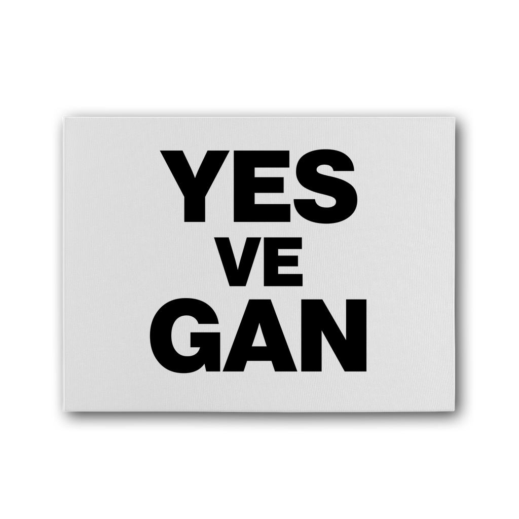 Yes Ve Gan Premium Stretched Canvas