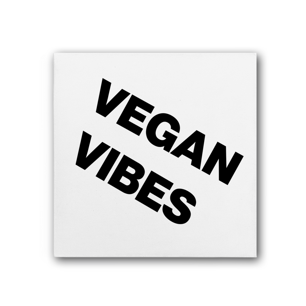 Vegan Vibes Premium Stretched Canvas