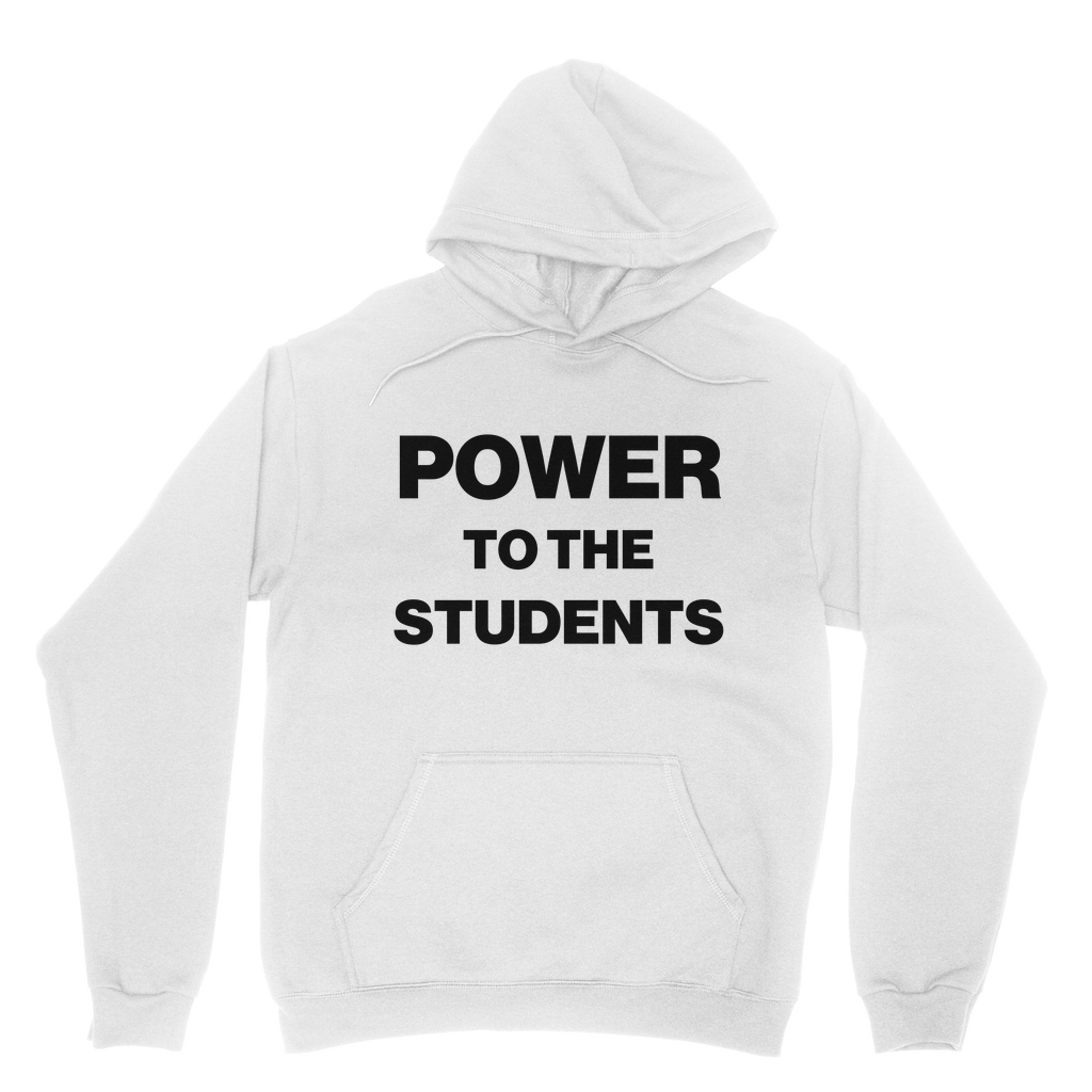 Power To The Students Organic Hoodie