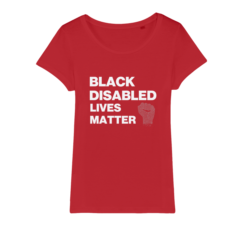 Black Disabled Lives Matter Organic Women's T-Shirt