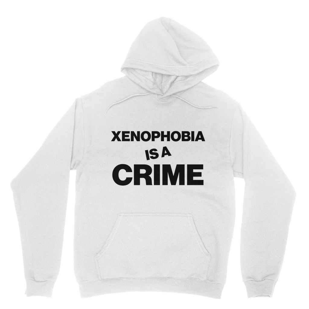 Xenophobia Is A Crime Organic Hoodie