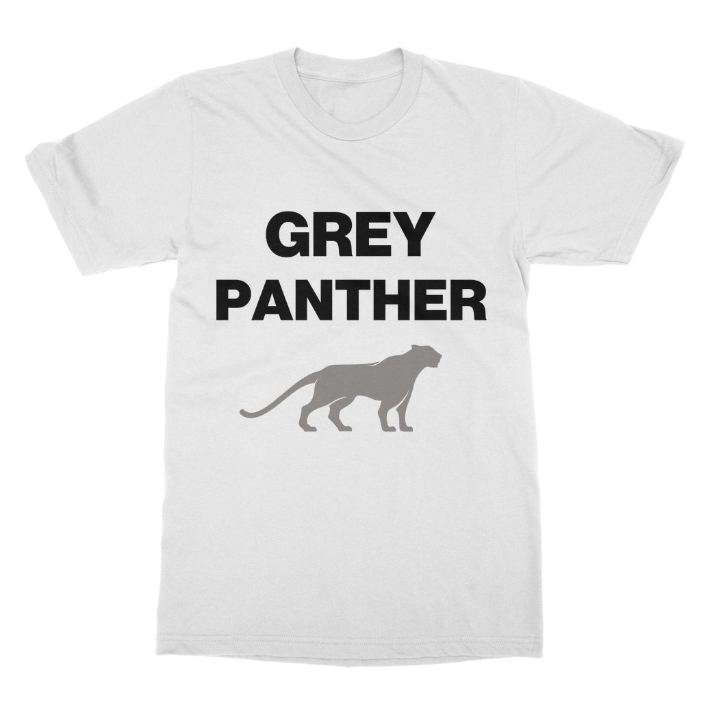 T-shirt Grey Panther High-Quality Cotton Unisex T-Shirt INTERSECTIONAL UK