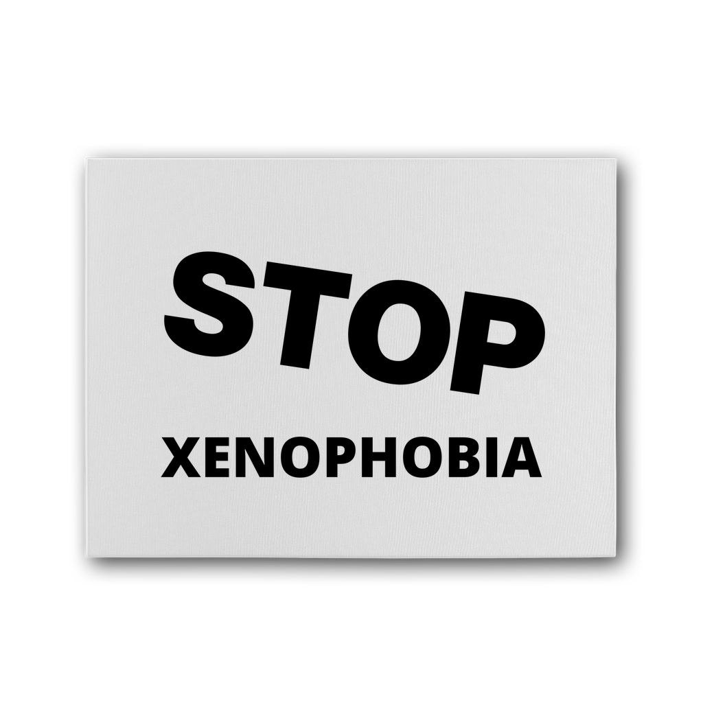 Stop Xenophobia Premium Stretched Canvas