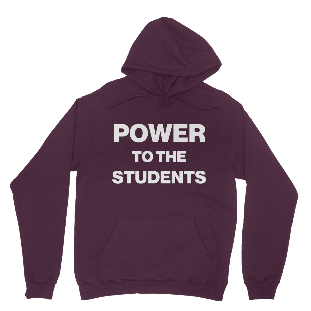 Power To The Students Organic Hoodie