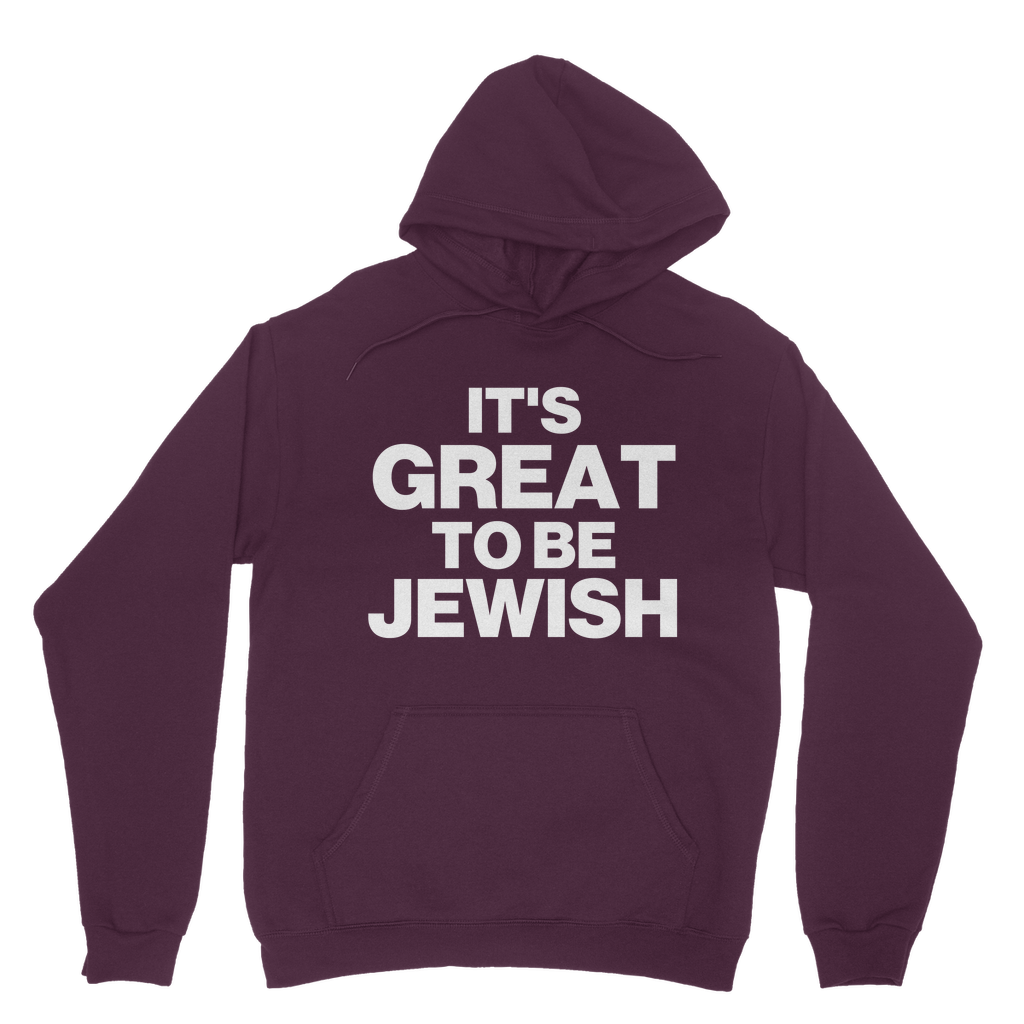 It's Great To Be Jewish Organic Hoodie