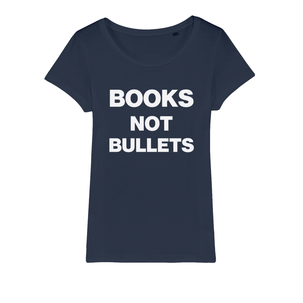 Books Not Bullets Organic Women's T-Shirt