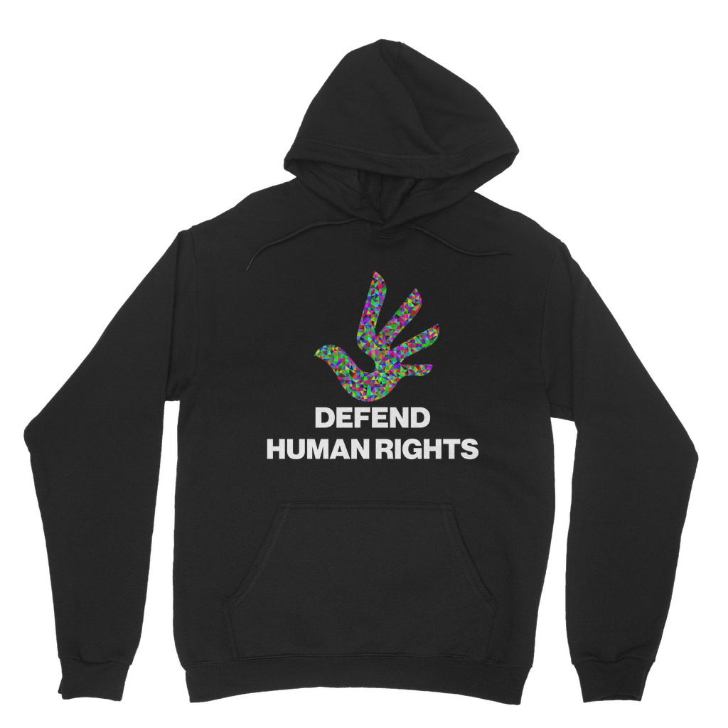 Defend Human Rights Organic Hoodie