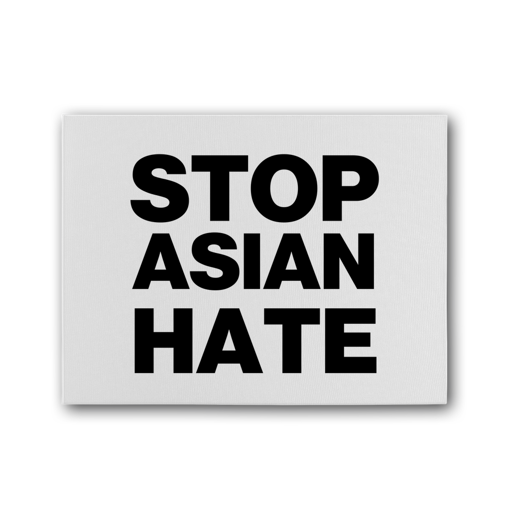 Stop Asian Hate Premium Stretched Canvas