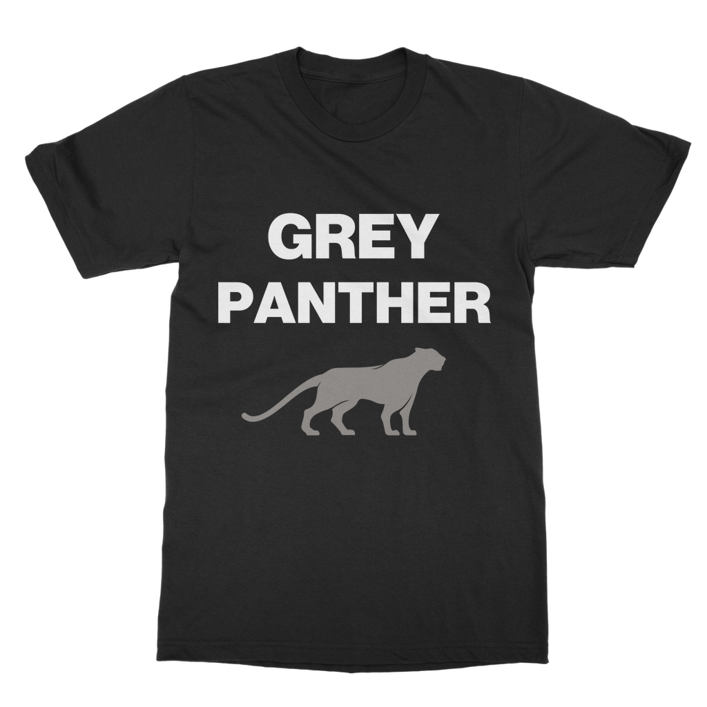 T-shirt Grey Panther High-Quality Cotton Unisex T-Shirt INTERSECTIONAL UK