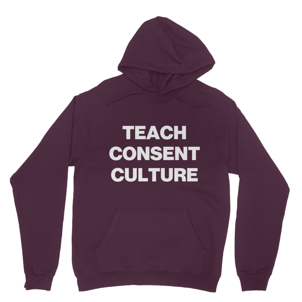 Teach Consent Culture Organic Hoodie