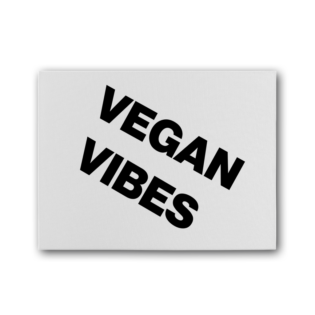 Vegan Vibes Premium Stretched Canvas