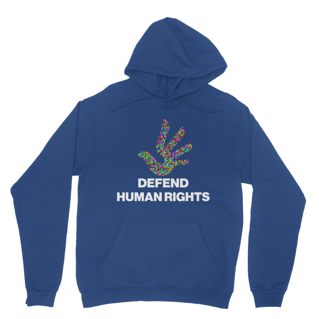 Defend Human Rights Organic Hoodie