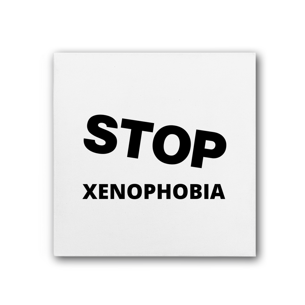 Stop Xenophobia Premium Stretched Canvas