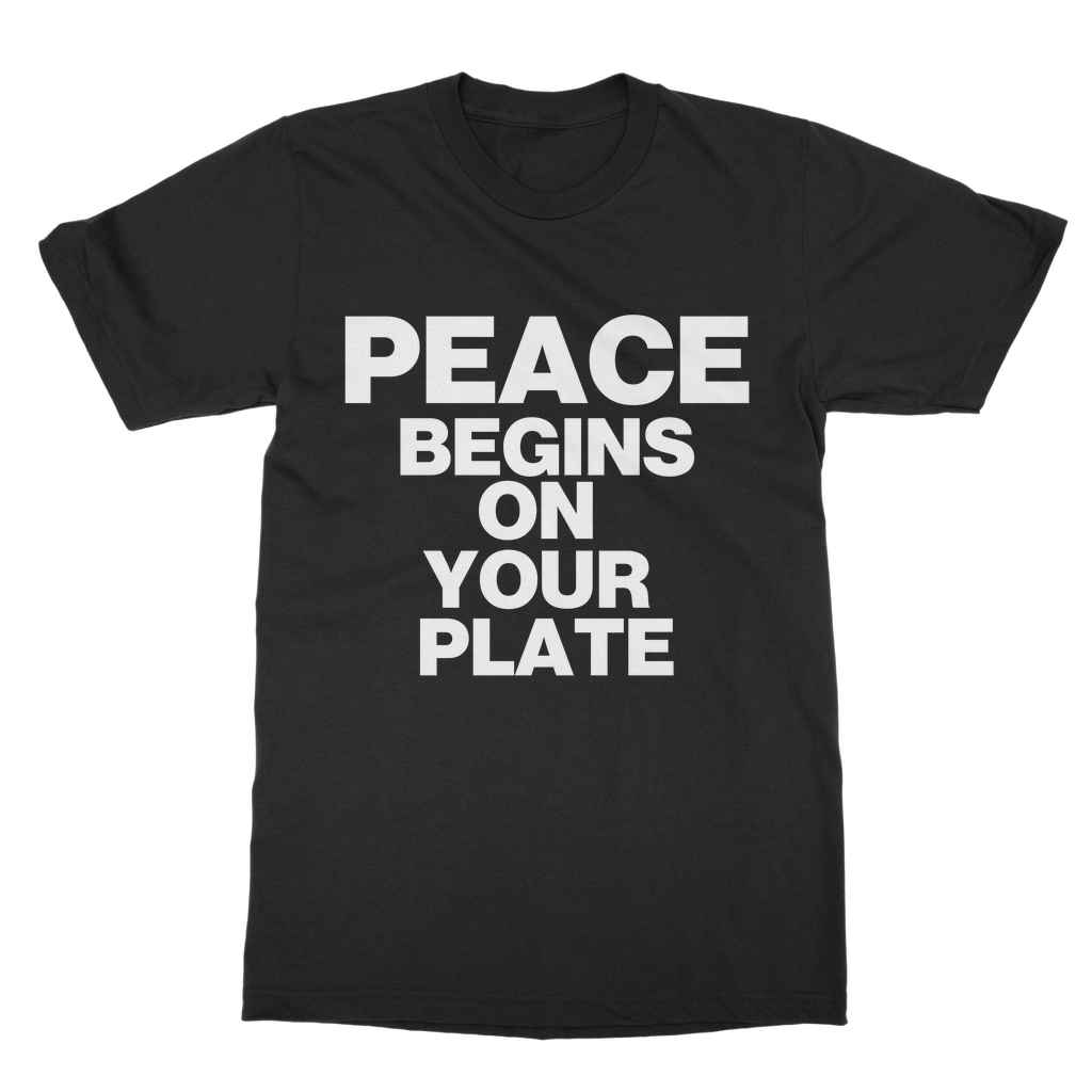 Peace Begins On Your Plate Organic T-Shirt