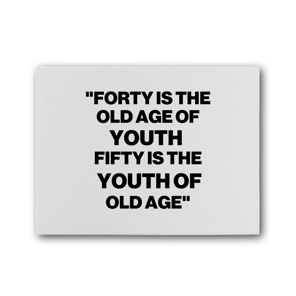 Youth Of Old Age Premium Stretched Canvas