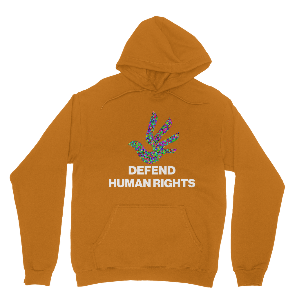 Defend Human Rights Organic Hoodie