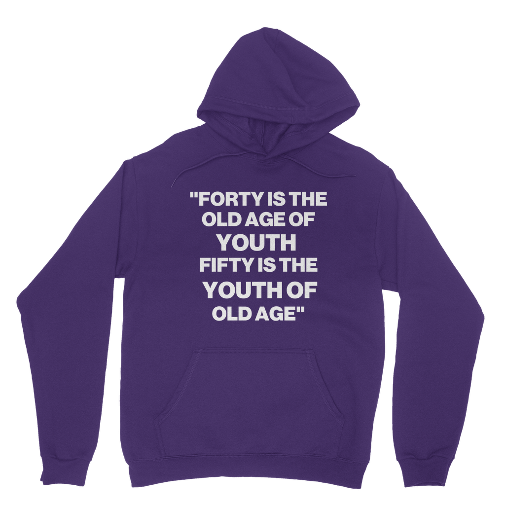Youth Of Old Age Organic Hoodie