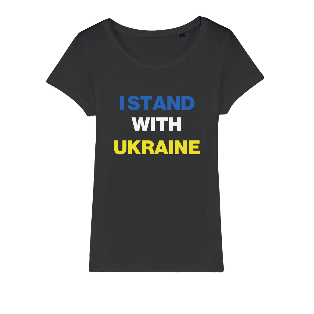I Stand With Ukraine Organic Women's T-Shirt