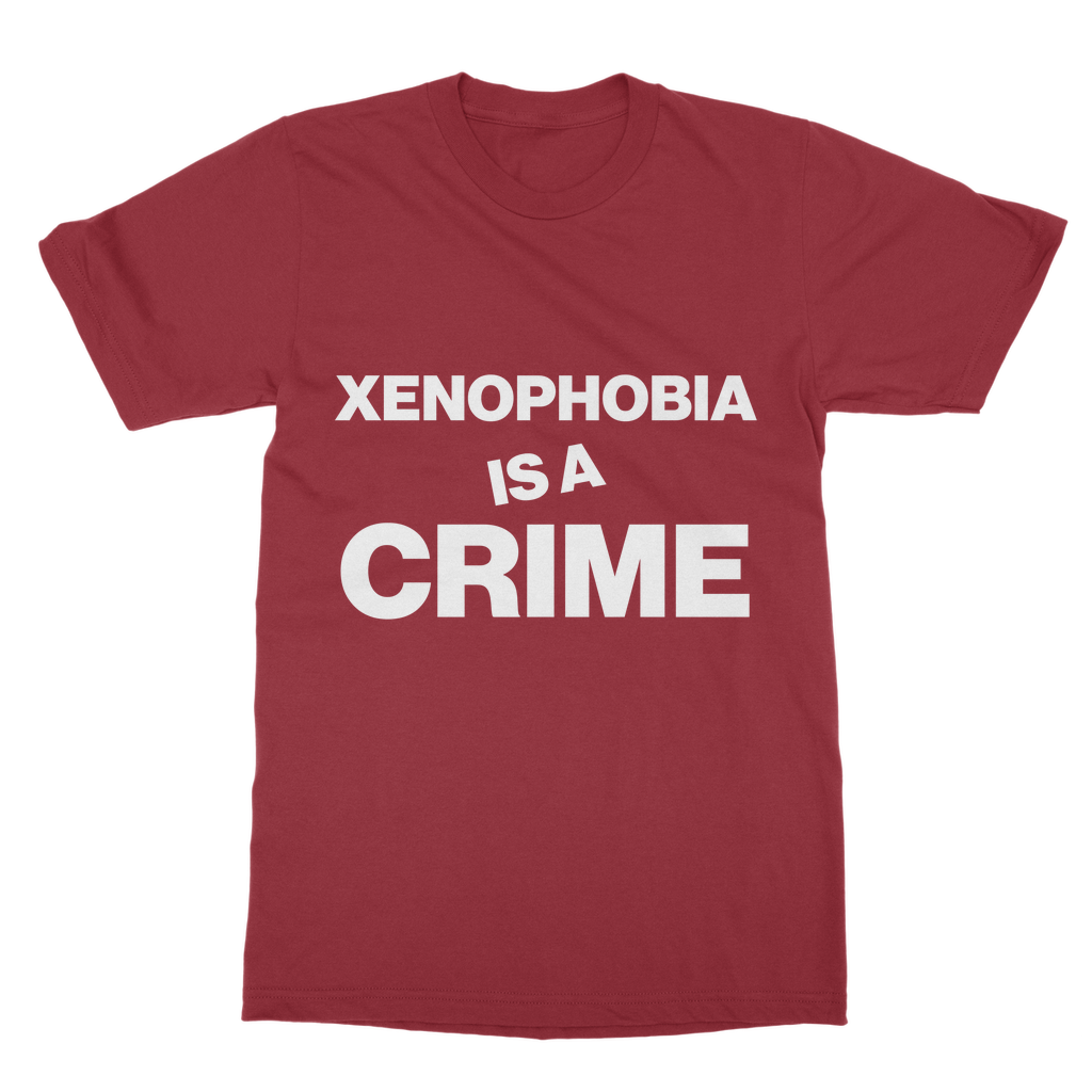 Xenophobia Is A Crime Organic T-Shirt