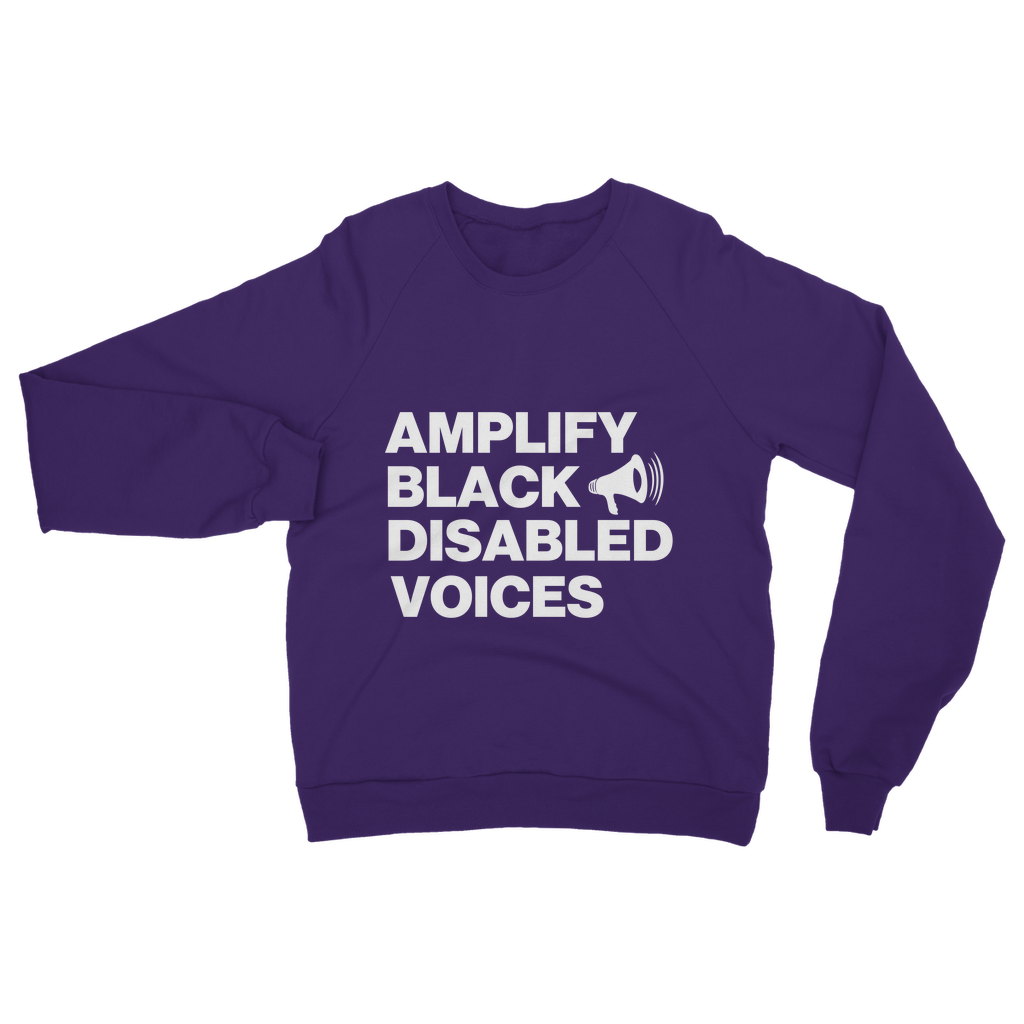 Amplify Black Disabled Voices Organic Sweatshirt