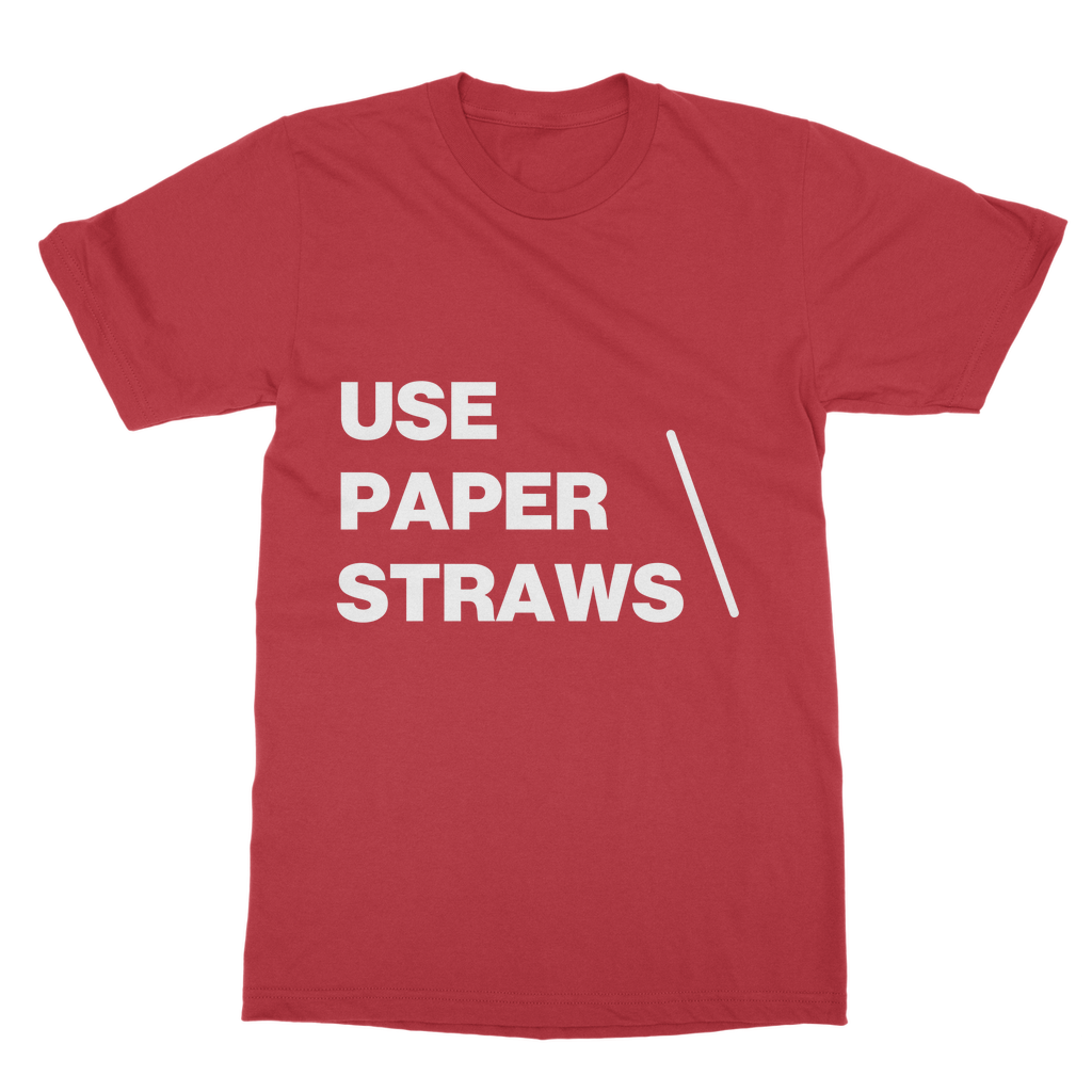 Use Paper Straws Organic T-Shirt