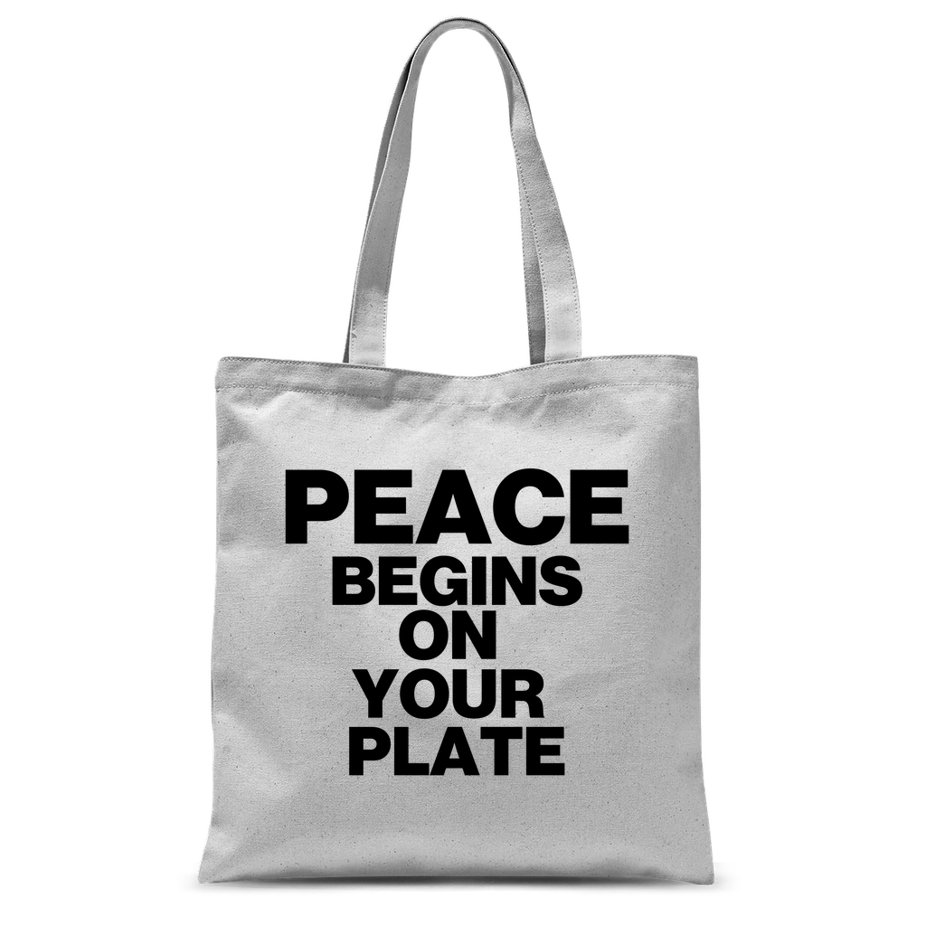 Peace Begins On Your Plate Classic Tote Bag