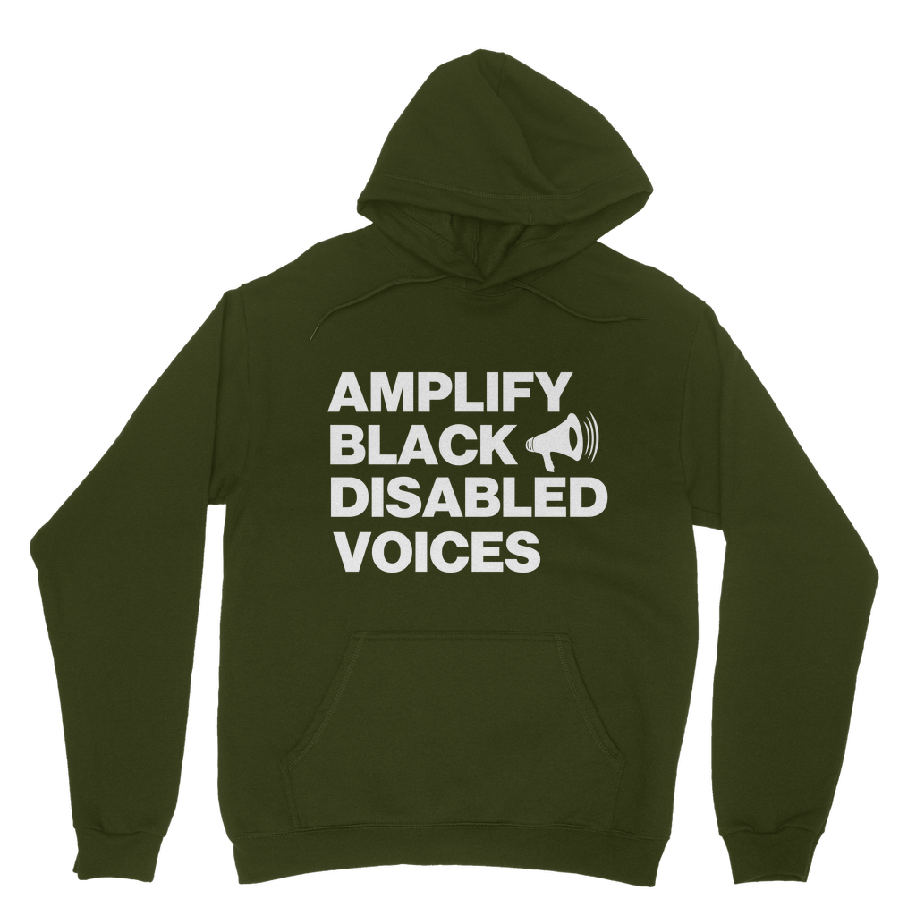Amplify Black Disabled Voices Organic Hoodie