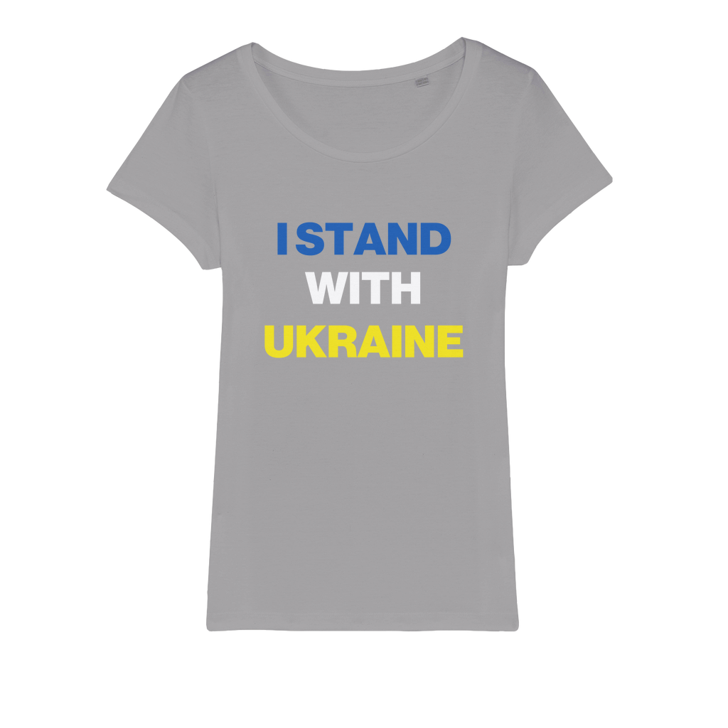 I Stand With Ukraine Organic Women's T-Shirt