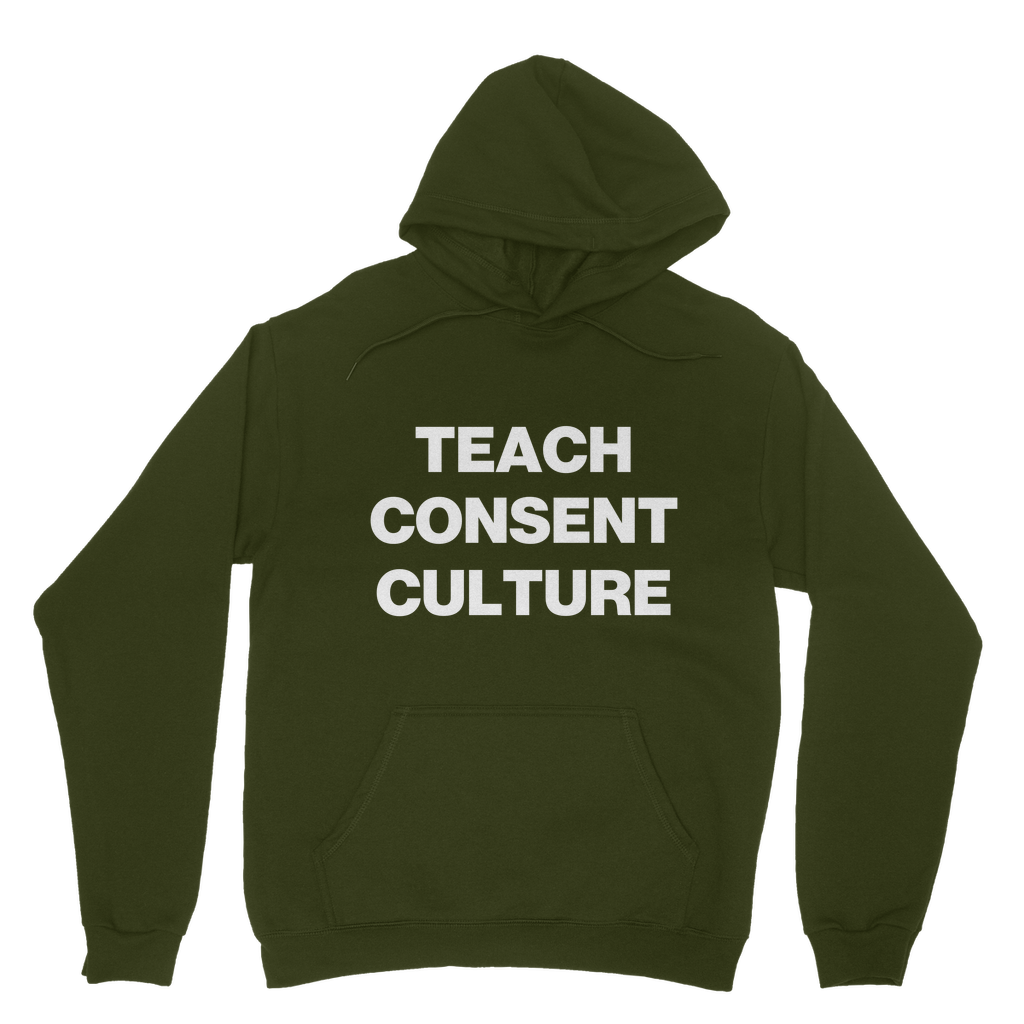 Teach Consent Culture Organic Hoodie