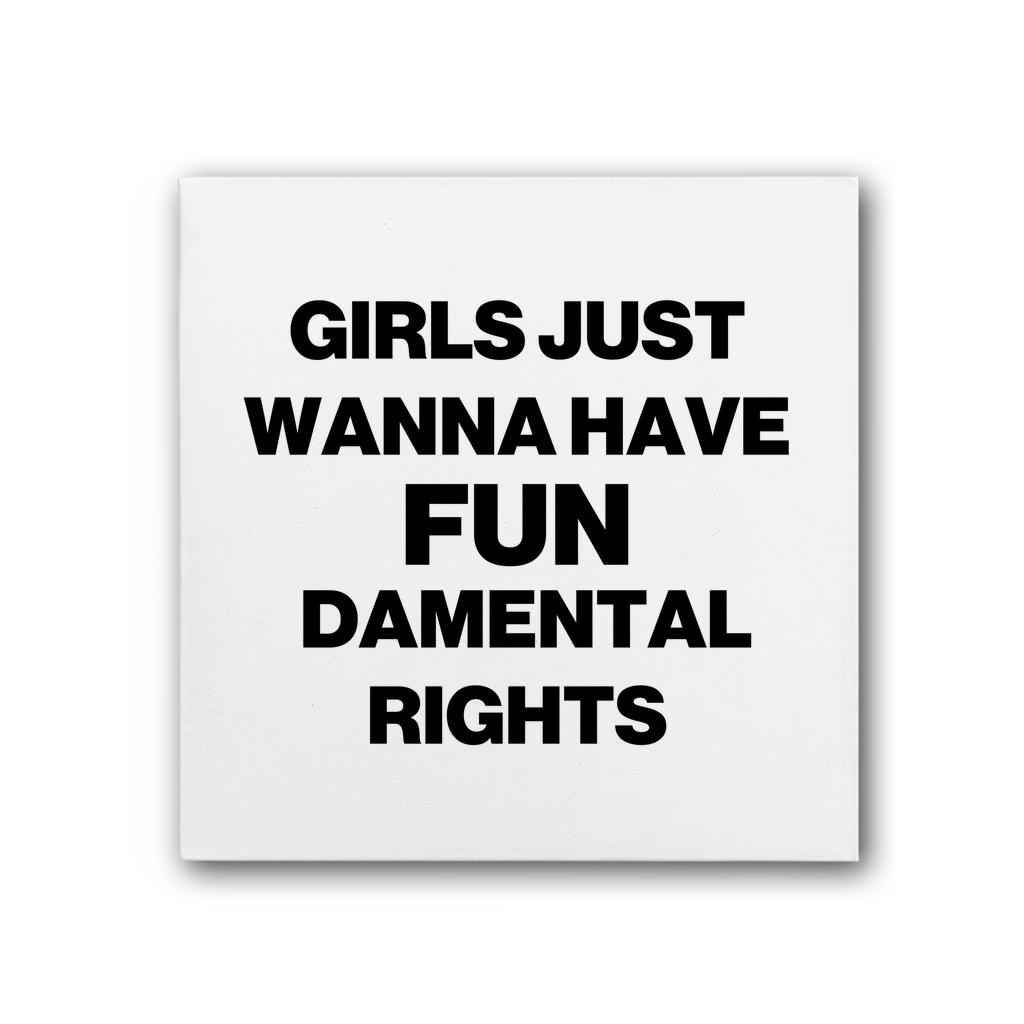 FUNdamental Rights Premium Stretched Canvas