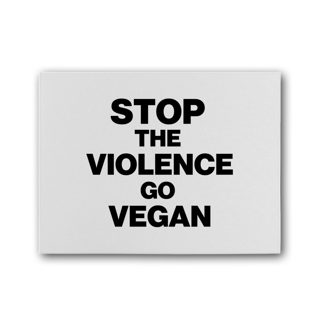 Stop The Violence Premium Stretched Canvas