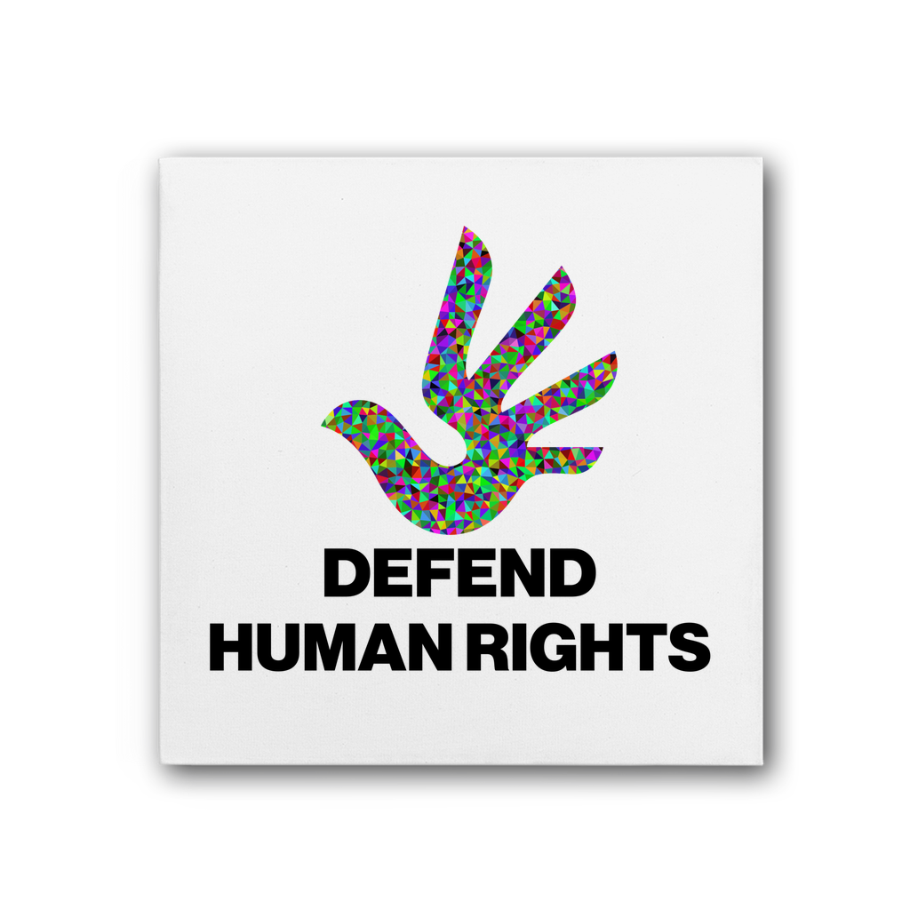 Defend Human Rights Premium Stretched Canvas
