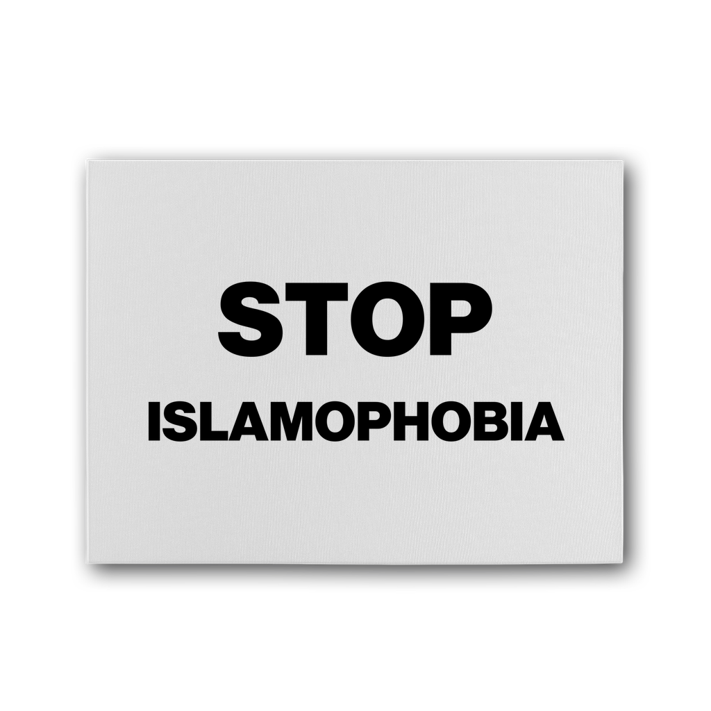 Stop Islamophobia Premium Stretched Canvas