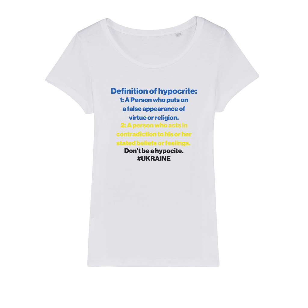 Don't Be A Hypocrite Organic Women's T-Shirt