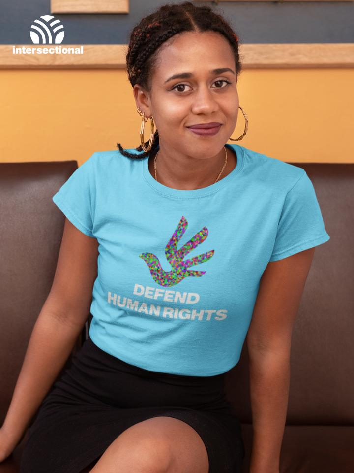 Defend Human Rights Organic Women's T-Shirt