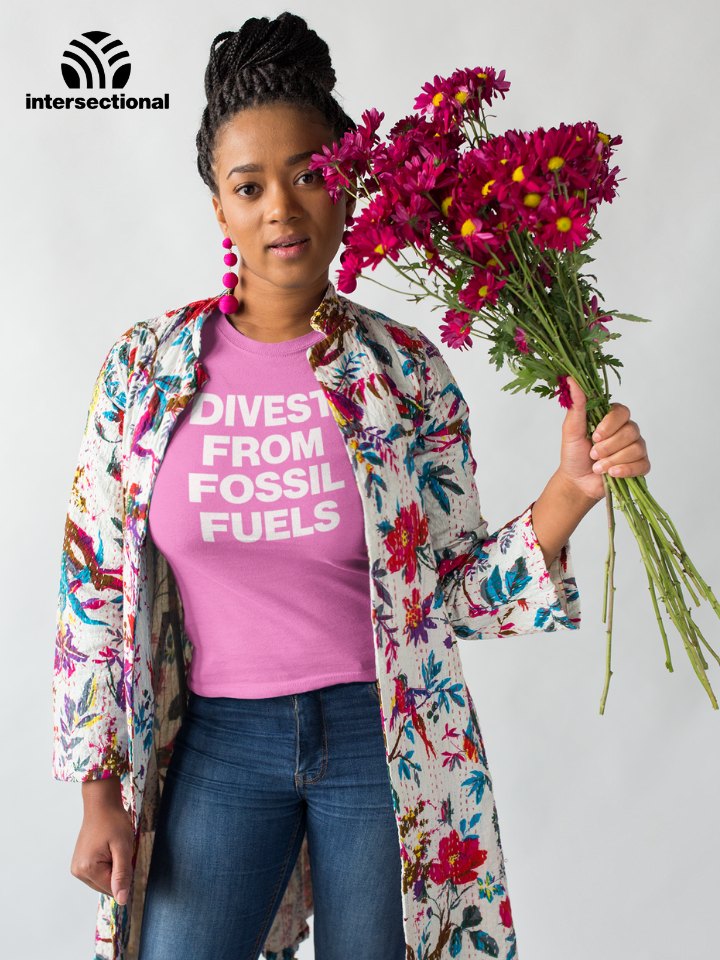 Divest From Fossil Fuels Organic Women's T-Shirt