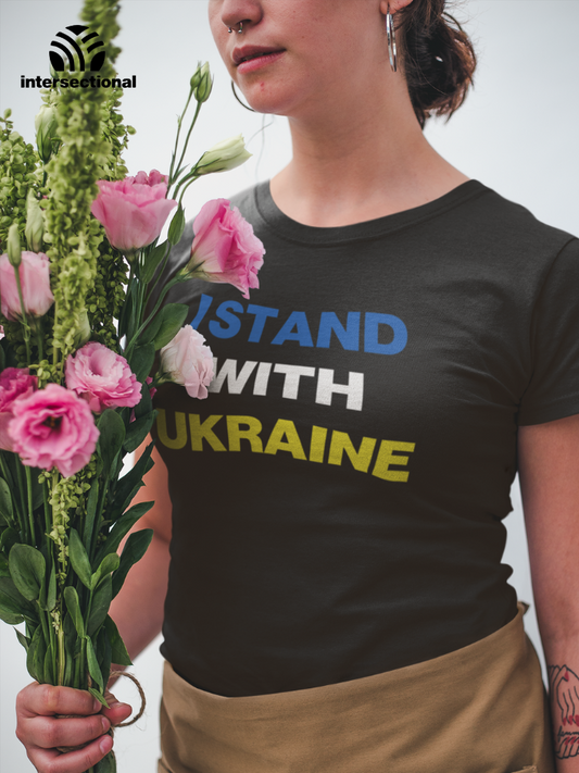 I Stand With Ukraine Organic Women's T-Shirt