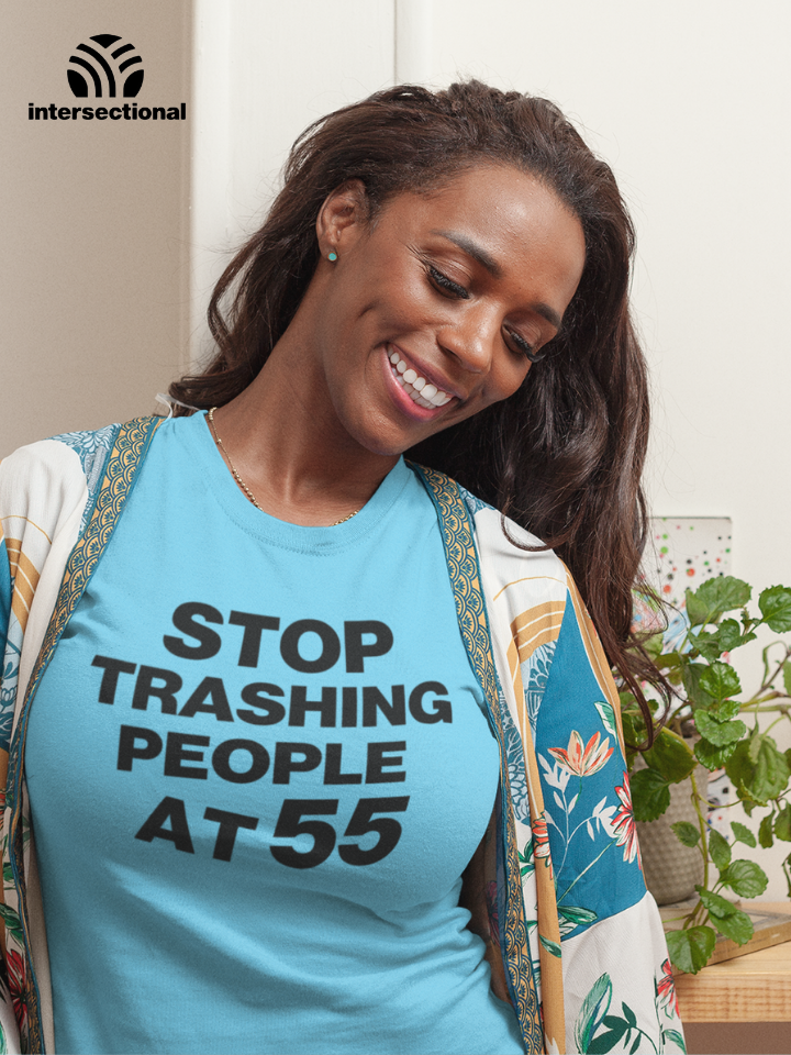 Stop Trashing People At 55 Organic Women's T-Shirt
