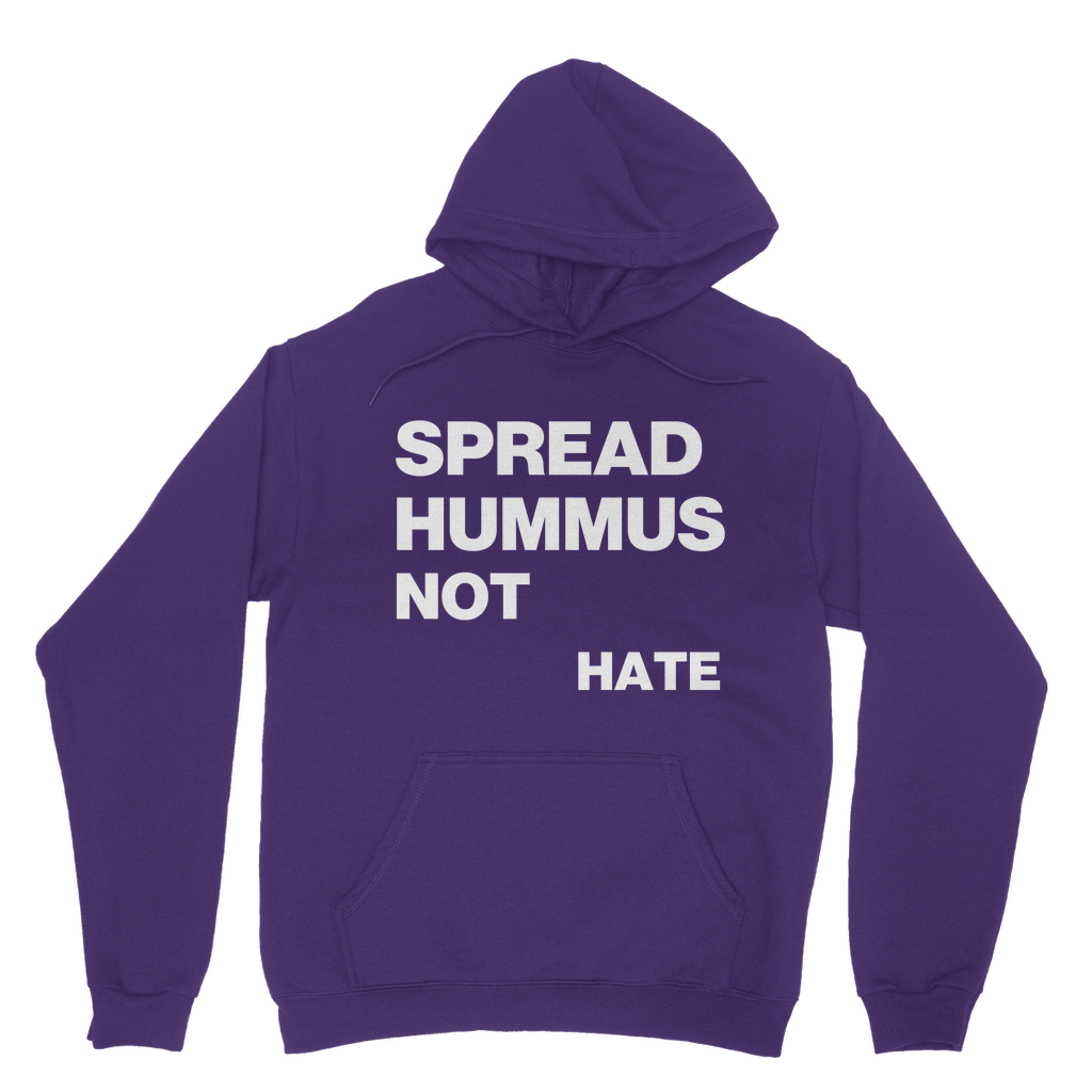 Spread Hummus Not Hate Organic Hoodie