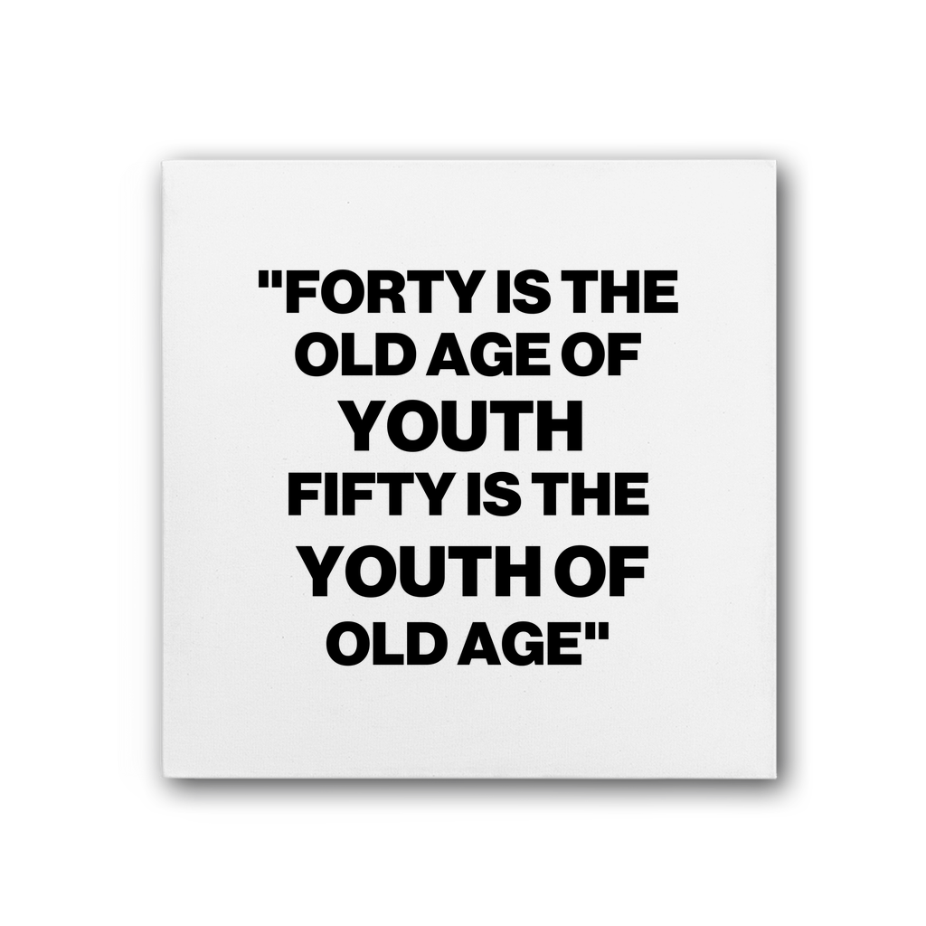 Youth Of Old Age Premium Stretched Canvas