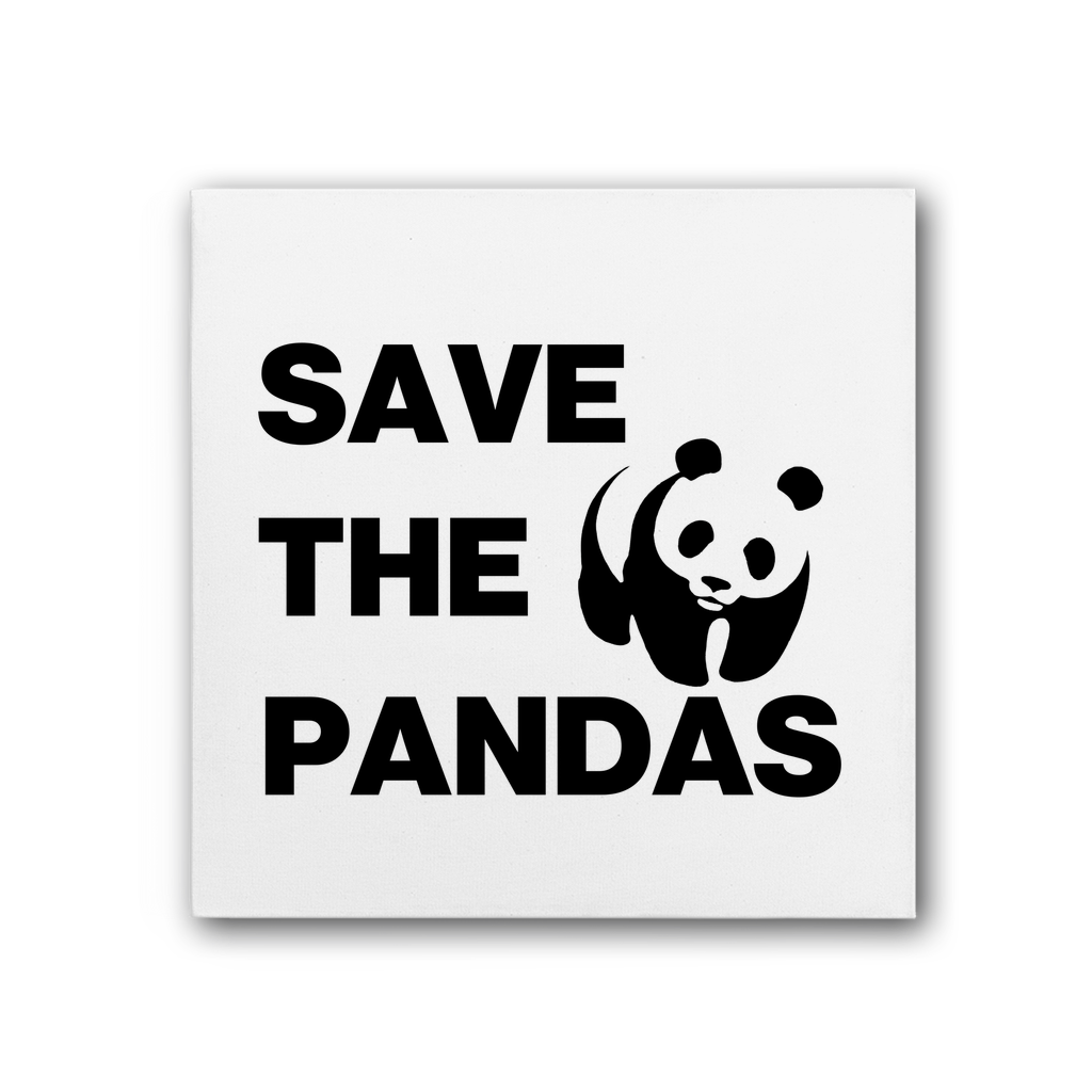 Save The Pandas Premium Stretched Canvas
