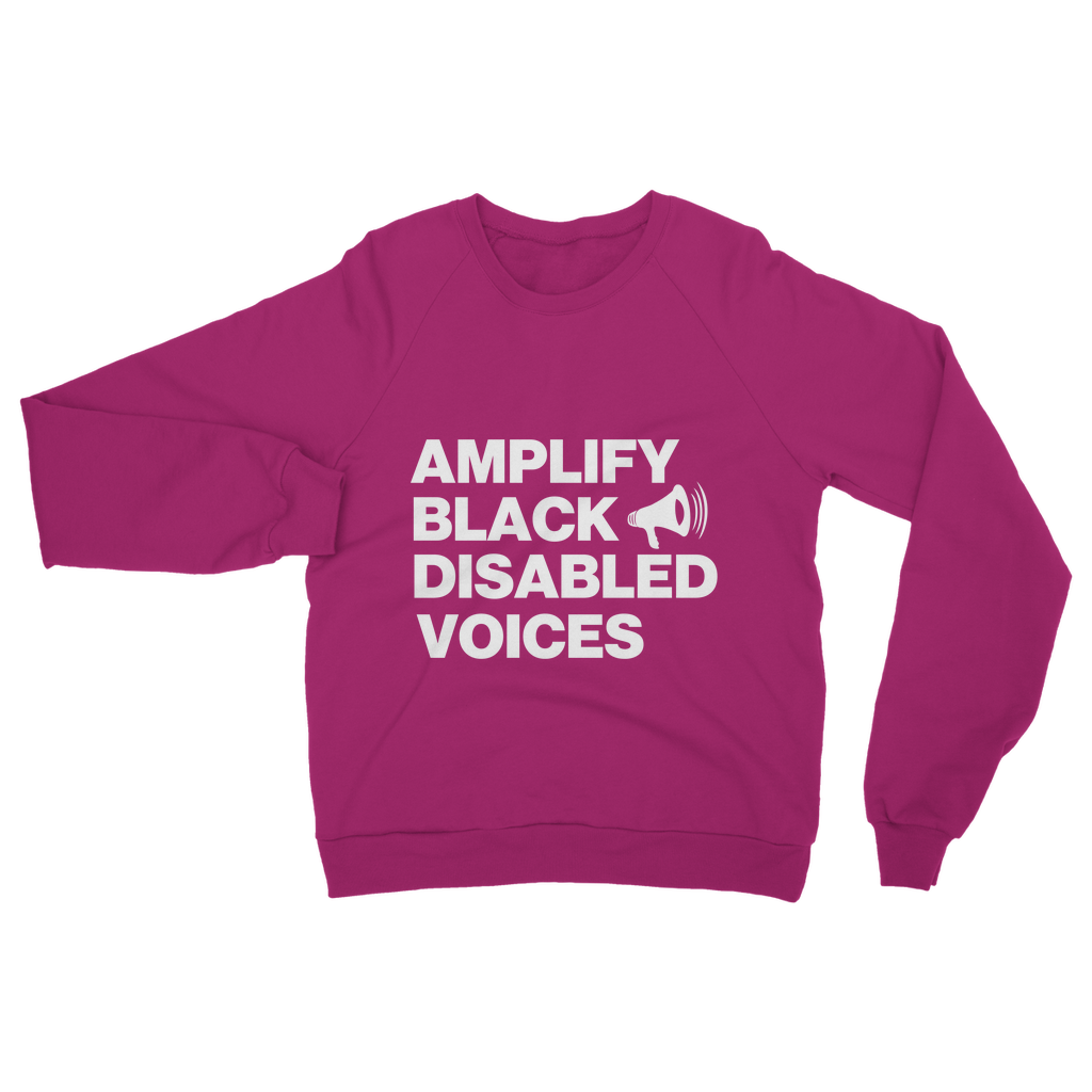 Amplify Black Disabled Voices Organic Sweatshirt