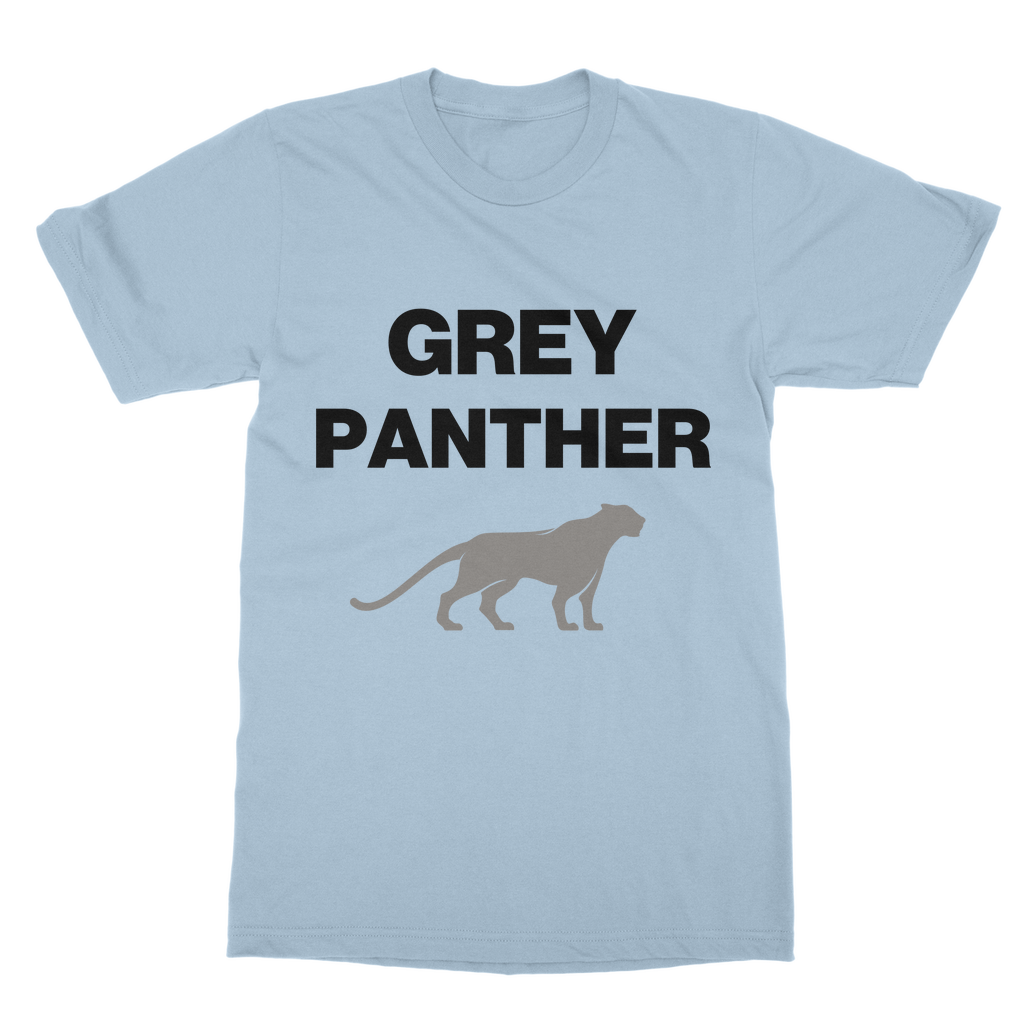 T-shirt Grey Panther High-Quality Cotton Unisex T-Shirt INTERSECTIONAL UK