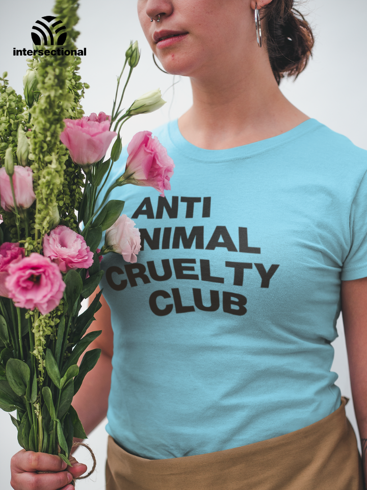 Anti Animal Cruelty Club Organic Women's T-Shirt