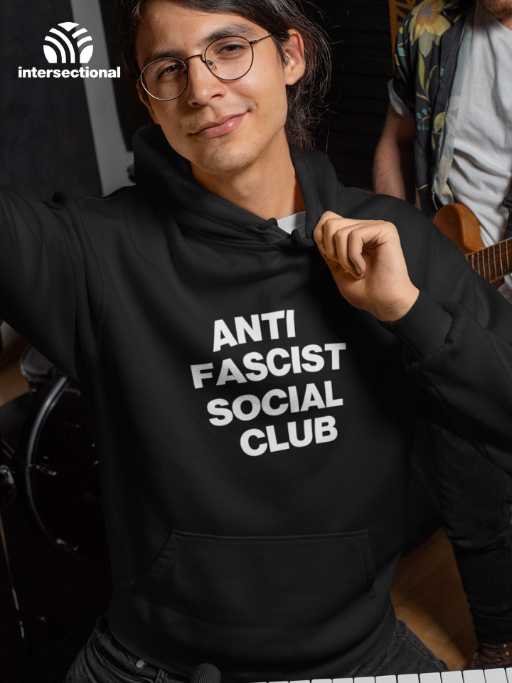 Anti Fascist Social Organic Hoodie