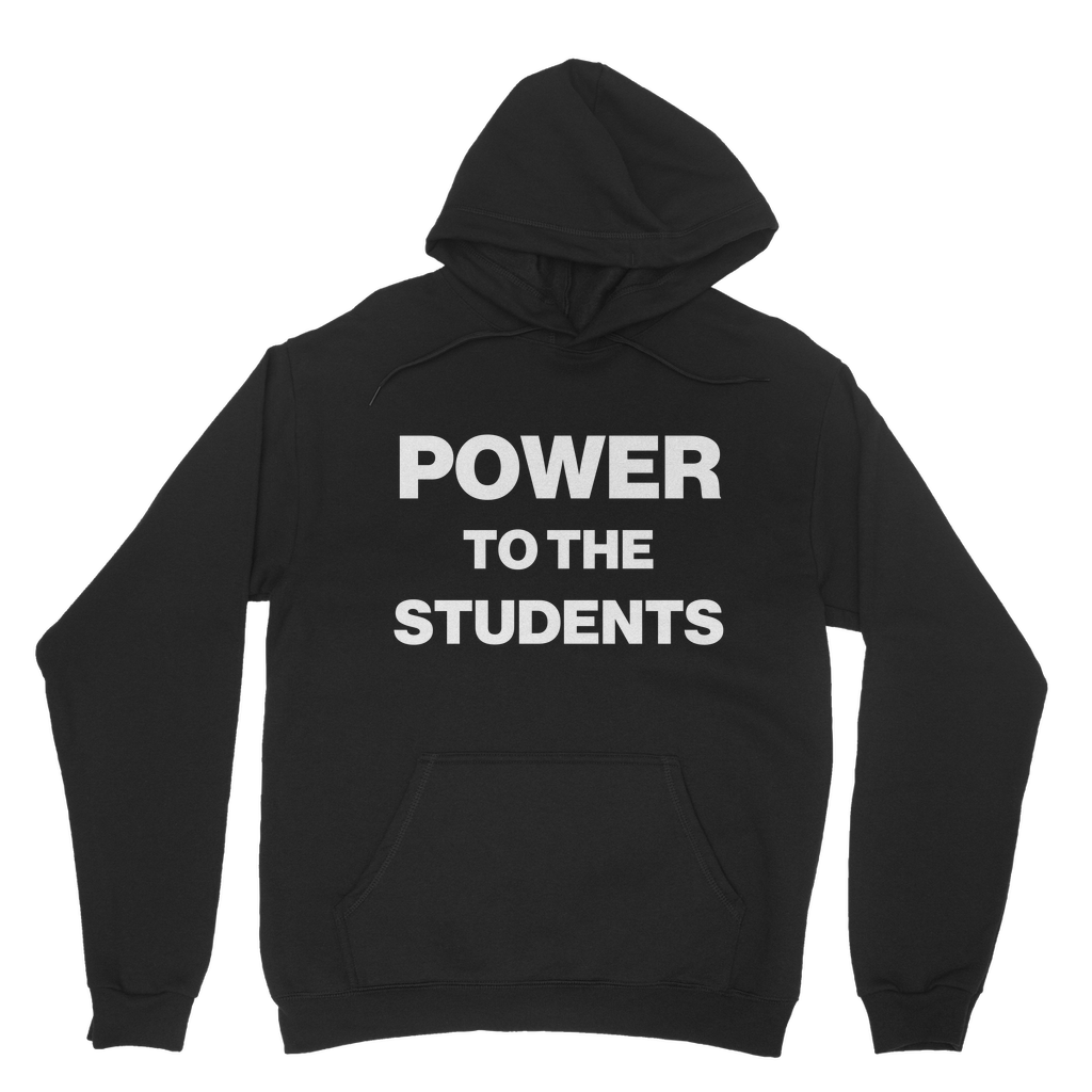 Power To The Students Organic Hoodie