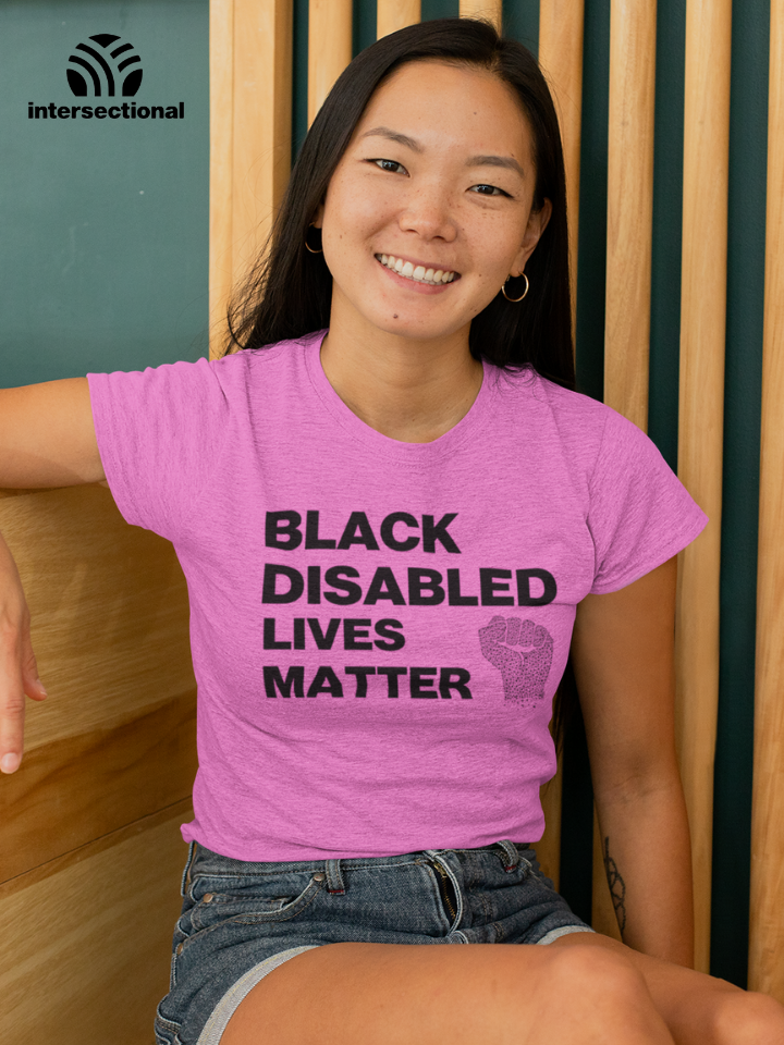 Black Disabled Lives Matter Organic Women's T-Shirt