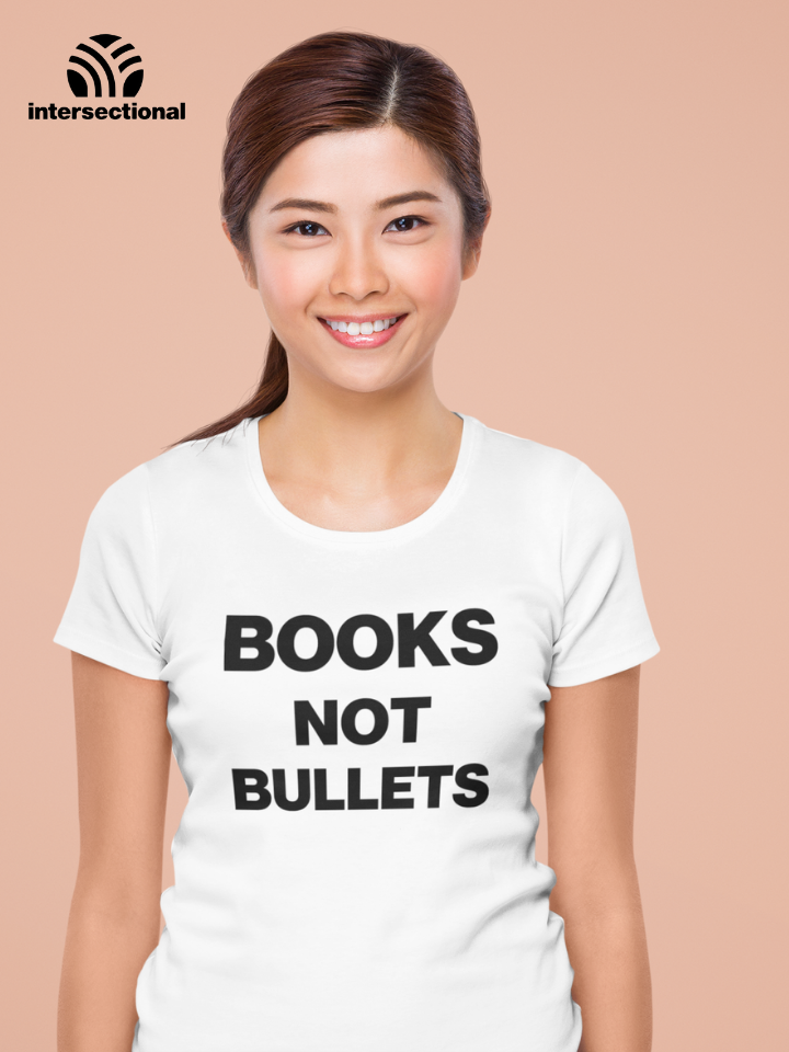 Books Not Bullets Organic Women's T-Shirt