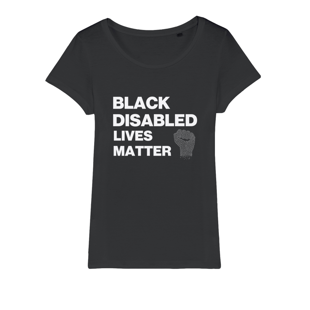 Black Disabled Lives Matter Organic Women's T-Shirt