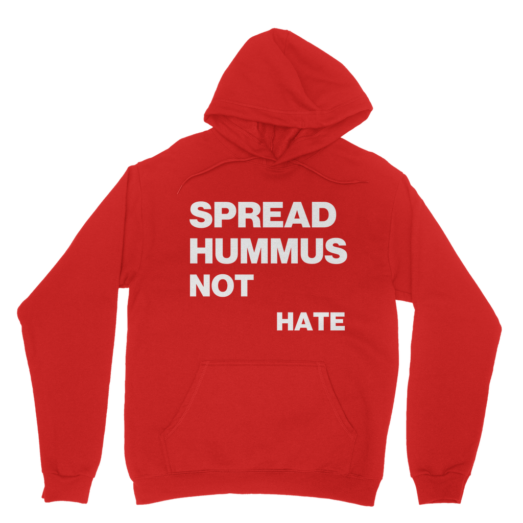 Spread Hummus Not Hate Organic Hoodie